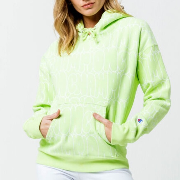 NWT CHAMPION REVERSE WEAVE GRAFFITI HOODIE - Picture 4 of 8